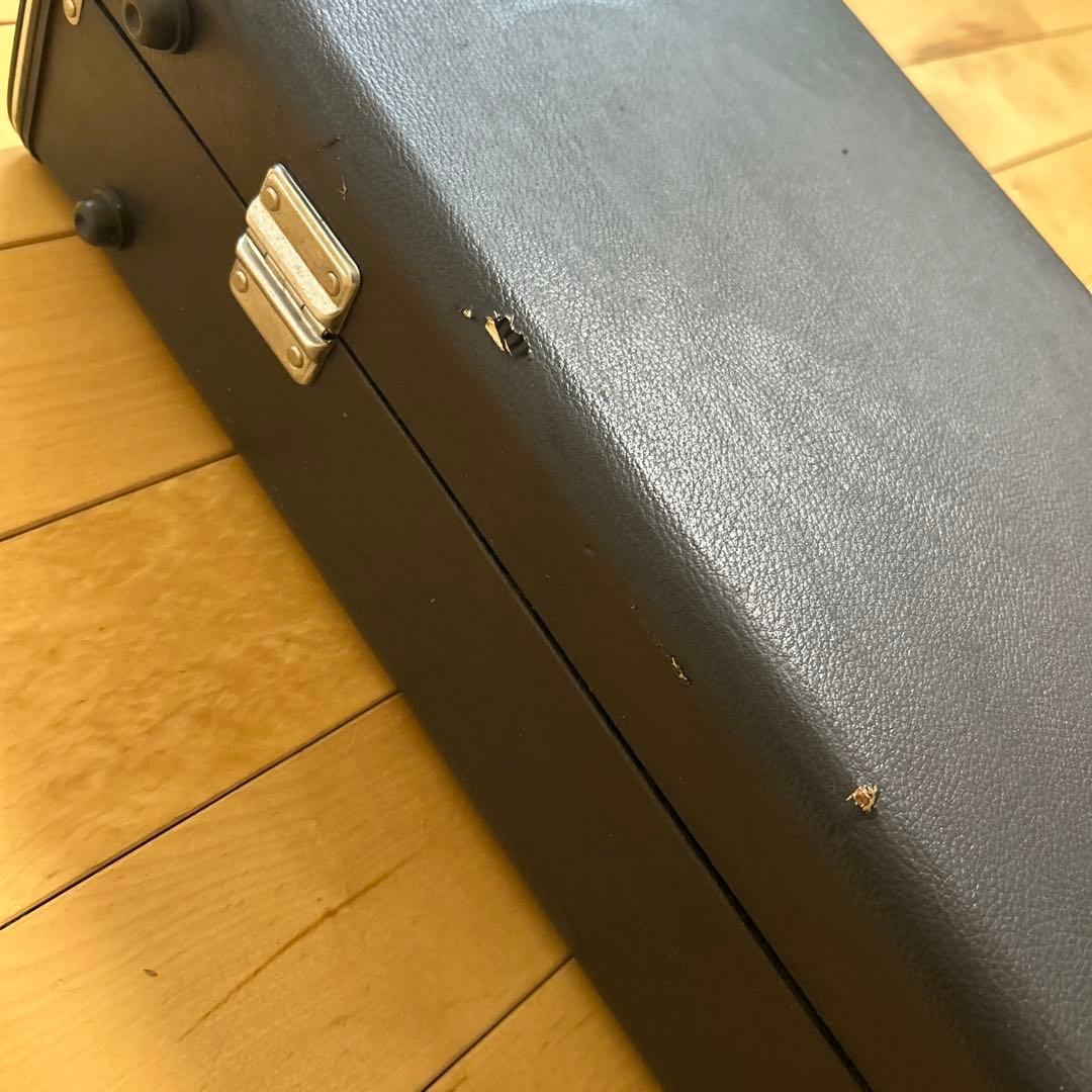 三味線本体と専用ケース、バチ付き