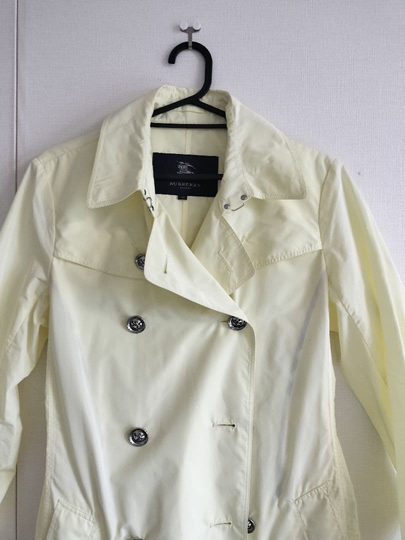 BURBERRY 黄色 スプリングコート トレンチ バーバリー