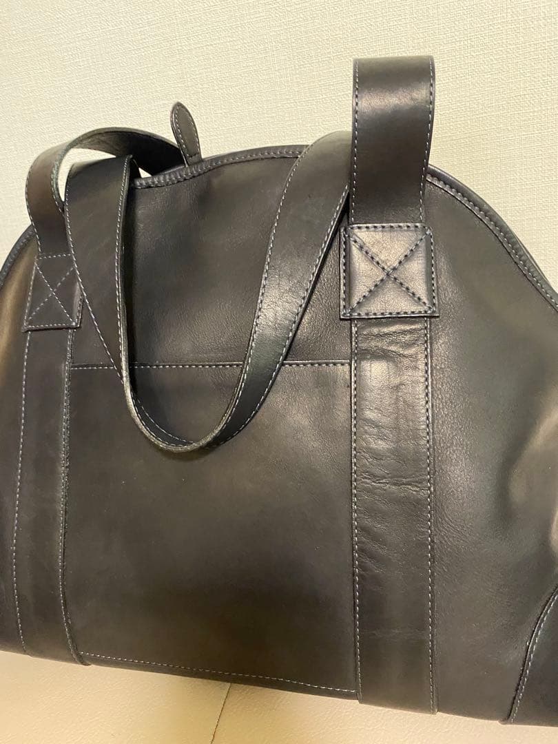 【美品】ソニアリキエル　牛革　トートバッグ　ボストンバック　ブラック