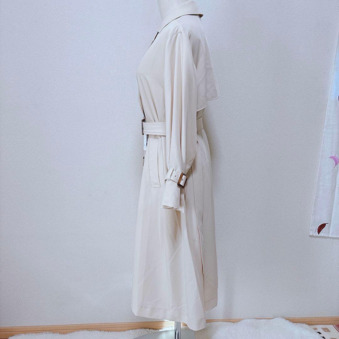 新品 コヒナ cohina ダブルボタンフレアテロンチコート スプリングコート