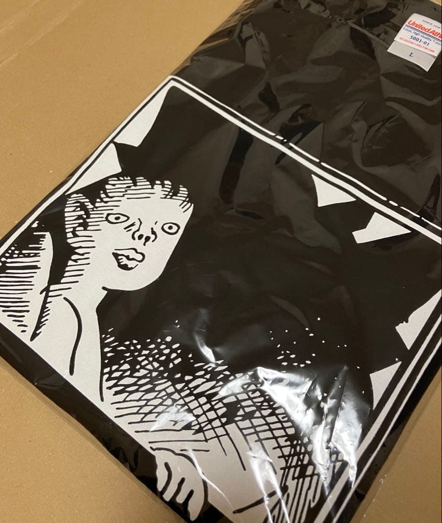 新品未開封 つげ義春 ねじ式 黒Tシャツ Lサイズ 土日限定ver