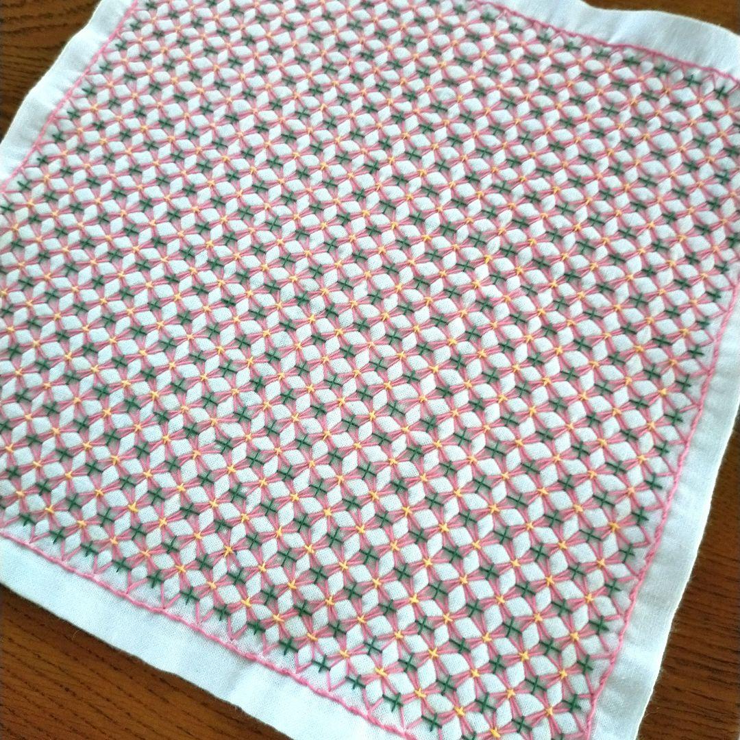 刺し子ふきん【ララのお母さんです。】