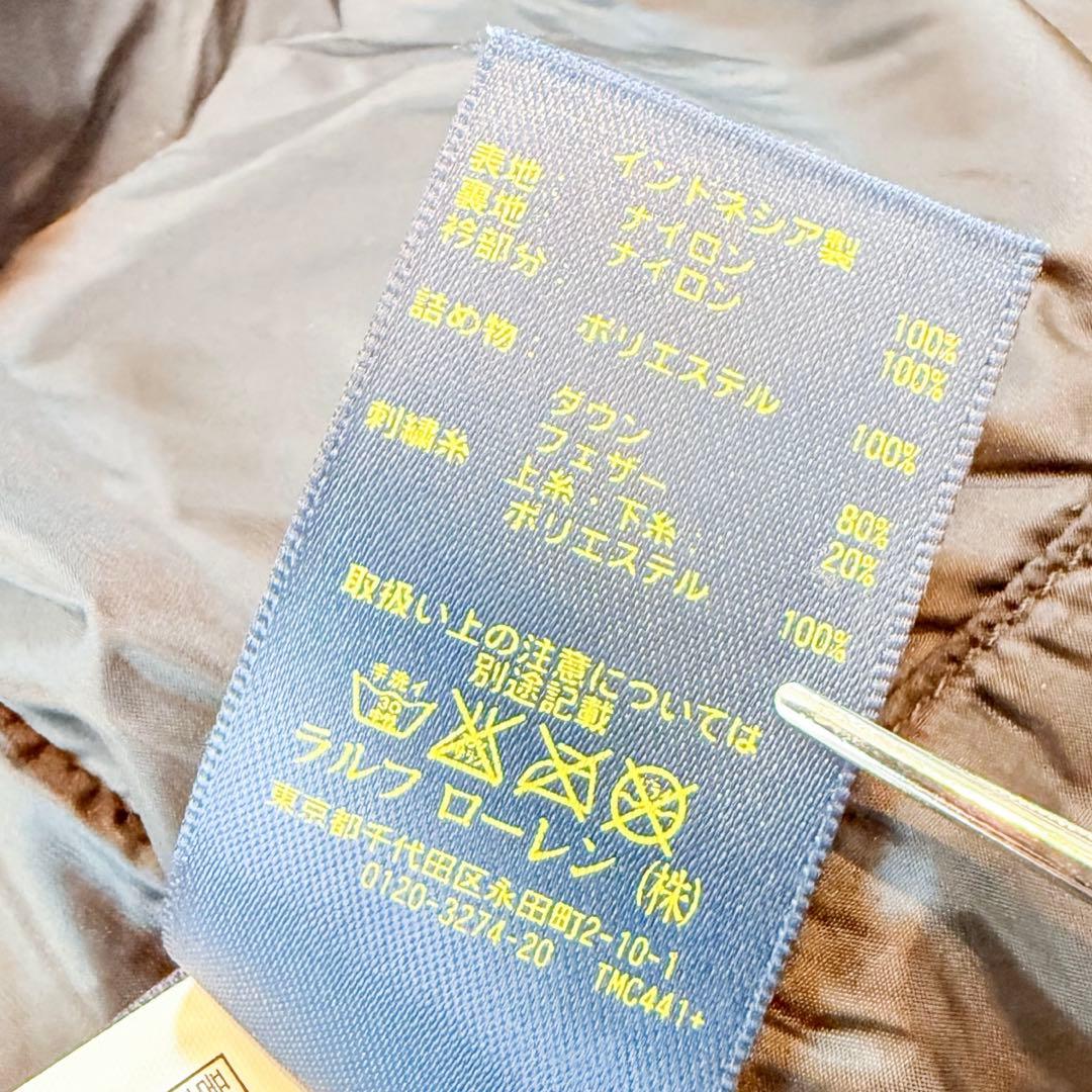 POLO RALPH LAUREN ポロ ダウンベスト 黒 M ビッグポニ