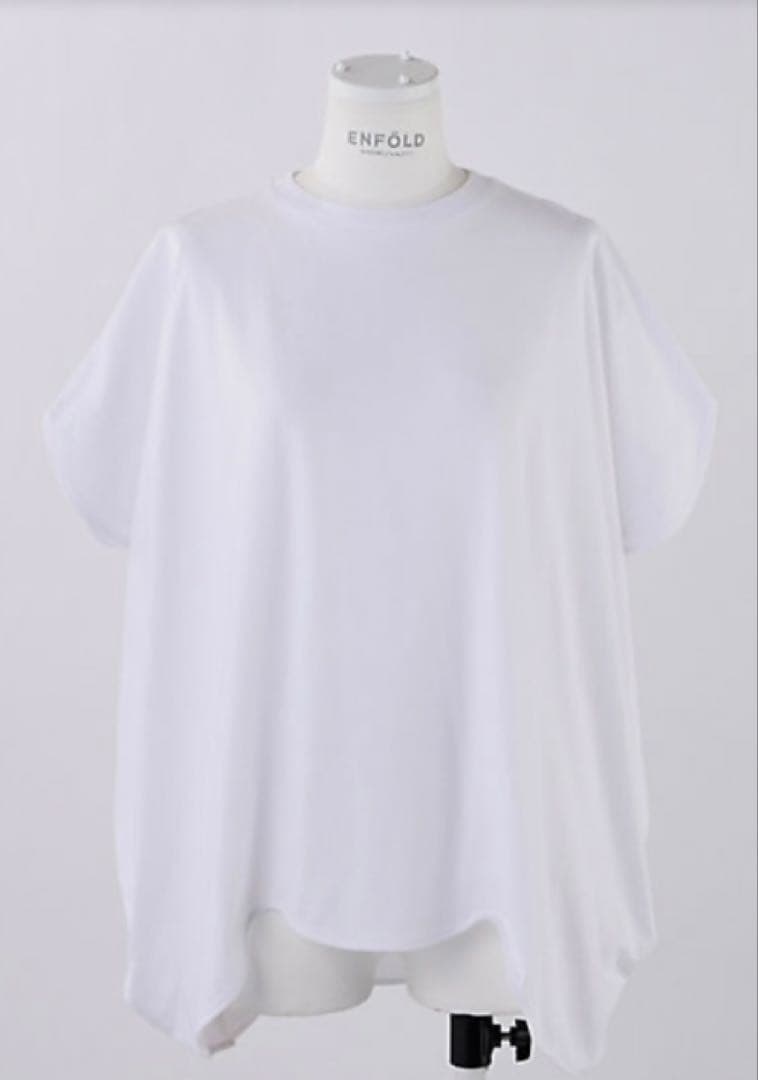 ENFOLD SCALLOP WIDE T-SHIRTデザインTシャツ