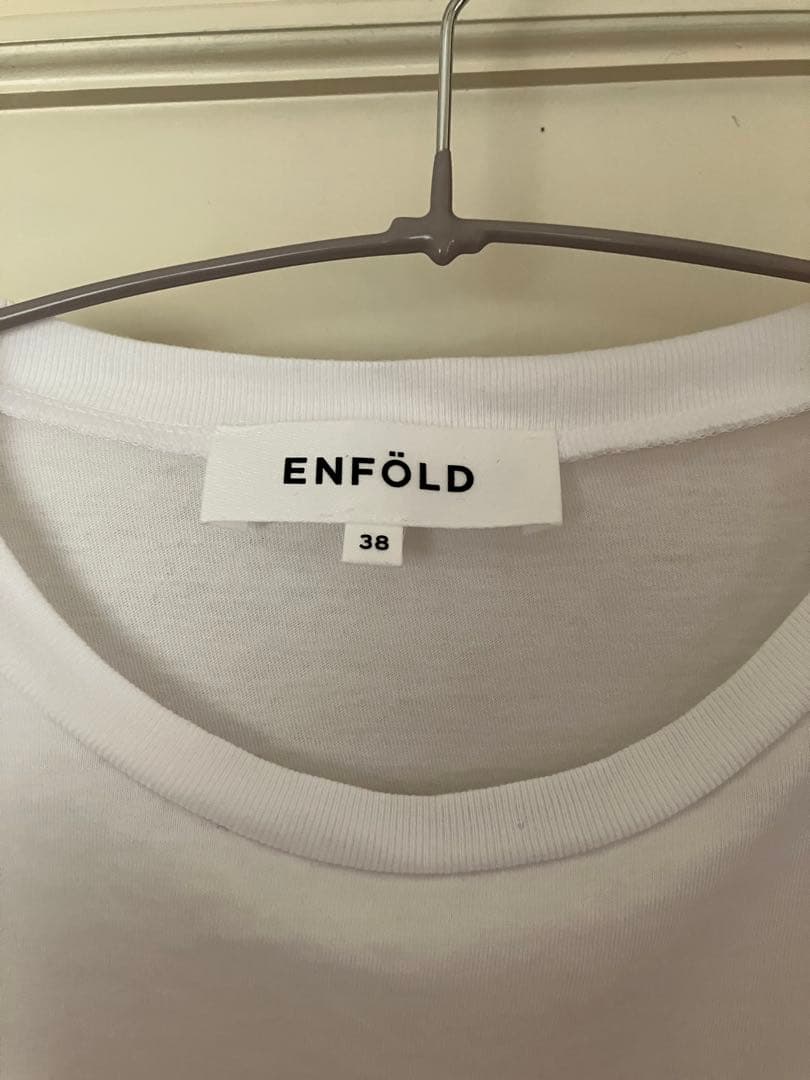 ENFOLD SCALLOP WIDE T-SHIRTデザインTシャツ