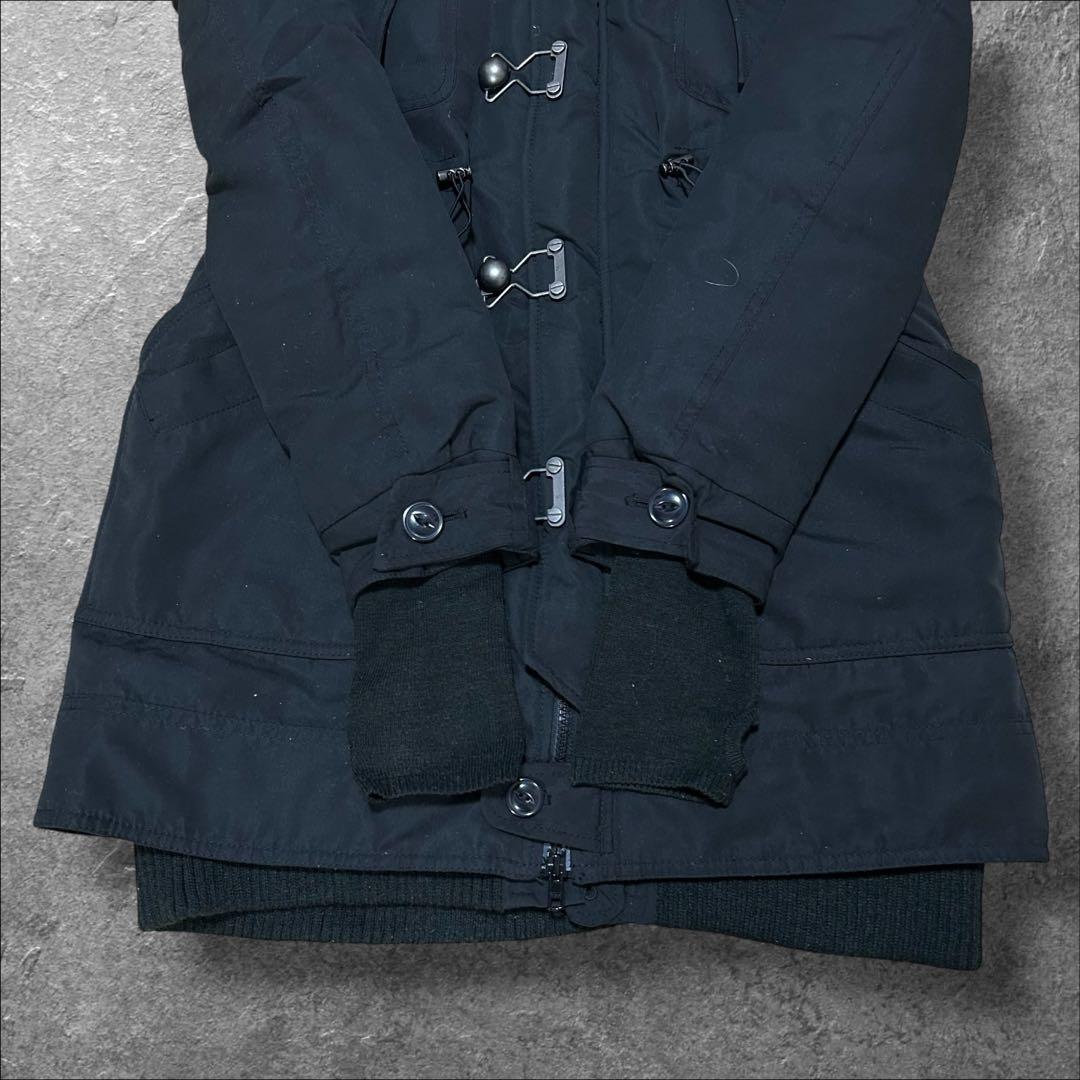y2k ギャル SLY MILITARY モッズコート ファー フード付き 黒