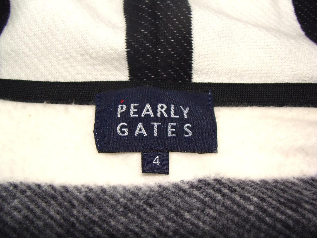美品★パーリーゲイツ★PEARLY GATES★ボーダーパーカー★サイズ４(Ｍ)