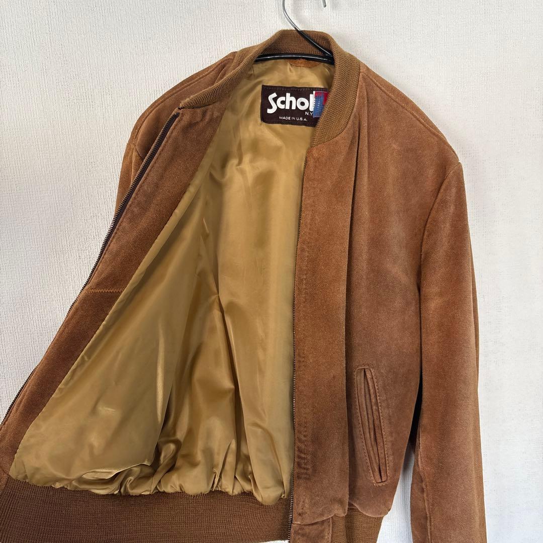 Schott スエードジャケット 40ブラウン