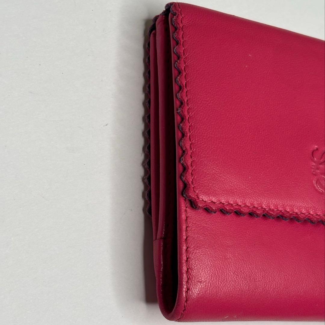 希少♡ヴィンテージLOEWE ロエベWホックナッパレザー折り財布