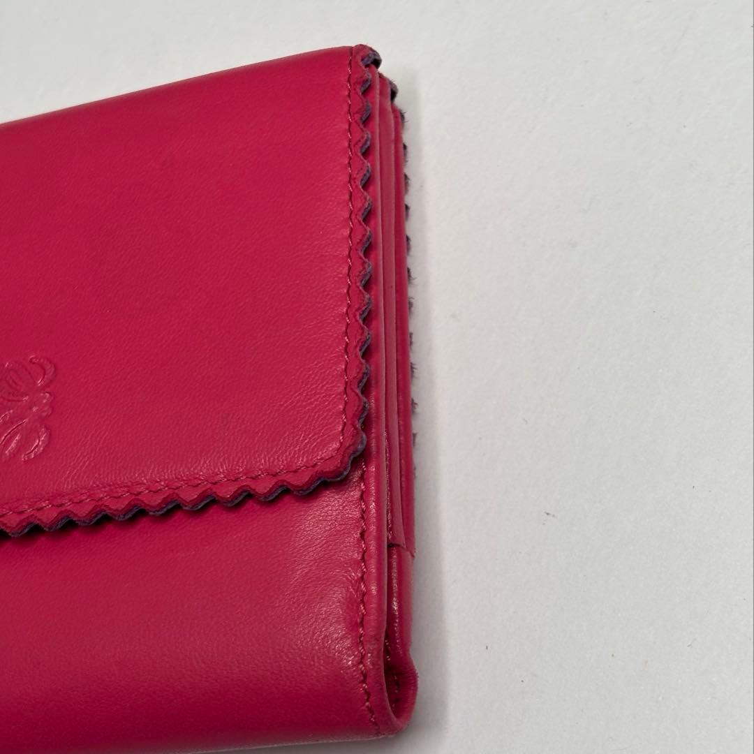 希少♡ヴィンテージLOEWE ロエベWホックナッパレザー折り財布