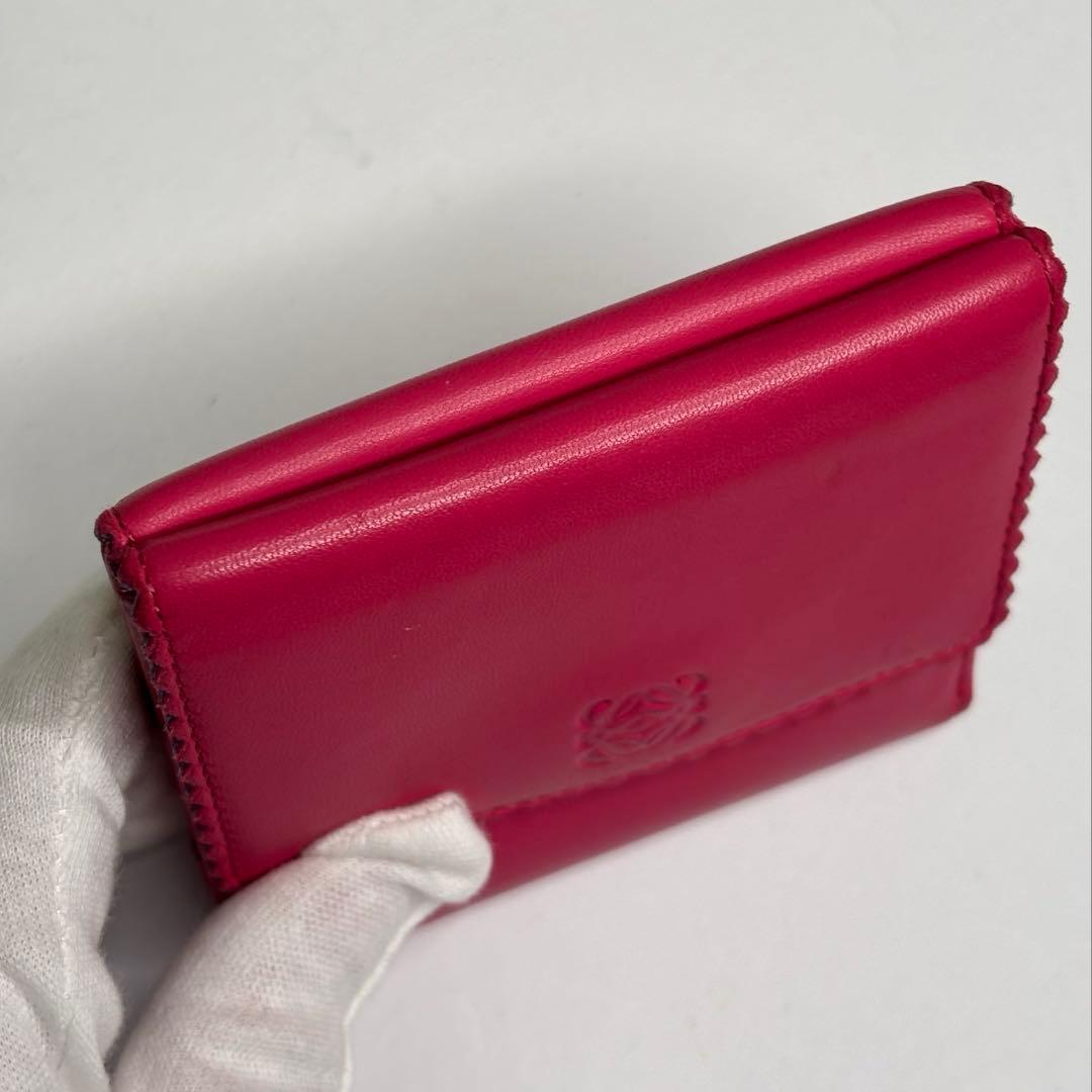 希少♡ヴィンテージLOEWE ロエベWホックナッパレザー折り財布