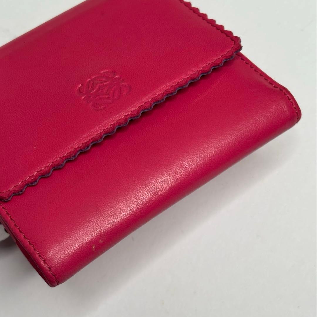 希少♡ヴィンテージLOEWE ロエベWホックナッパレザー折り財布