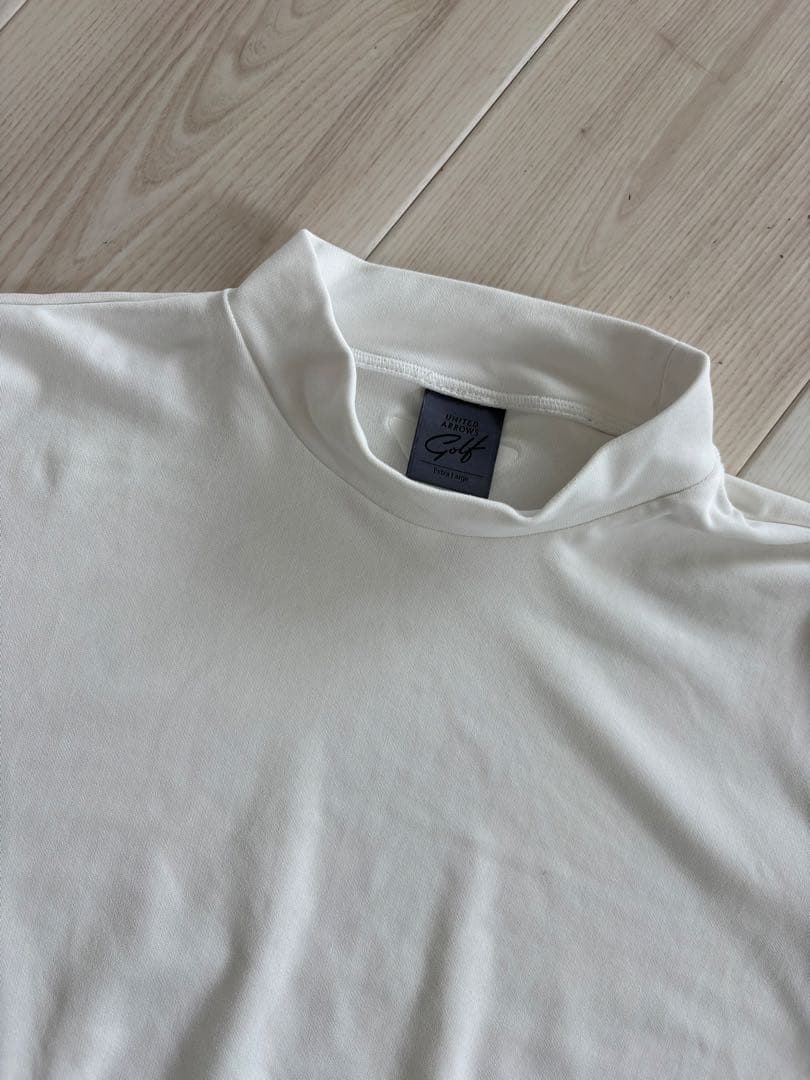 K*i様 UNITED ARROWS GOLF ホワイトモックネックシャツXL