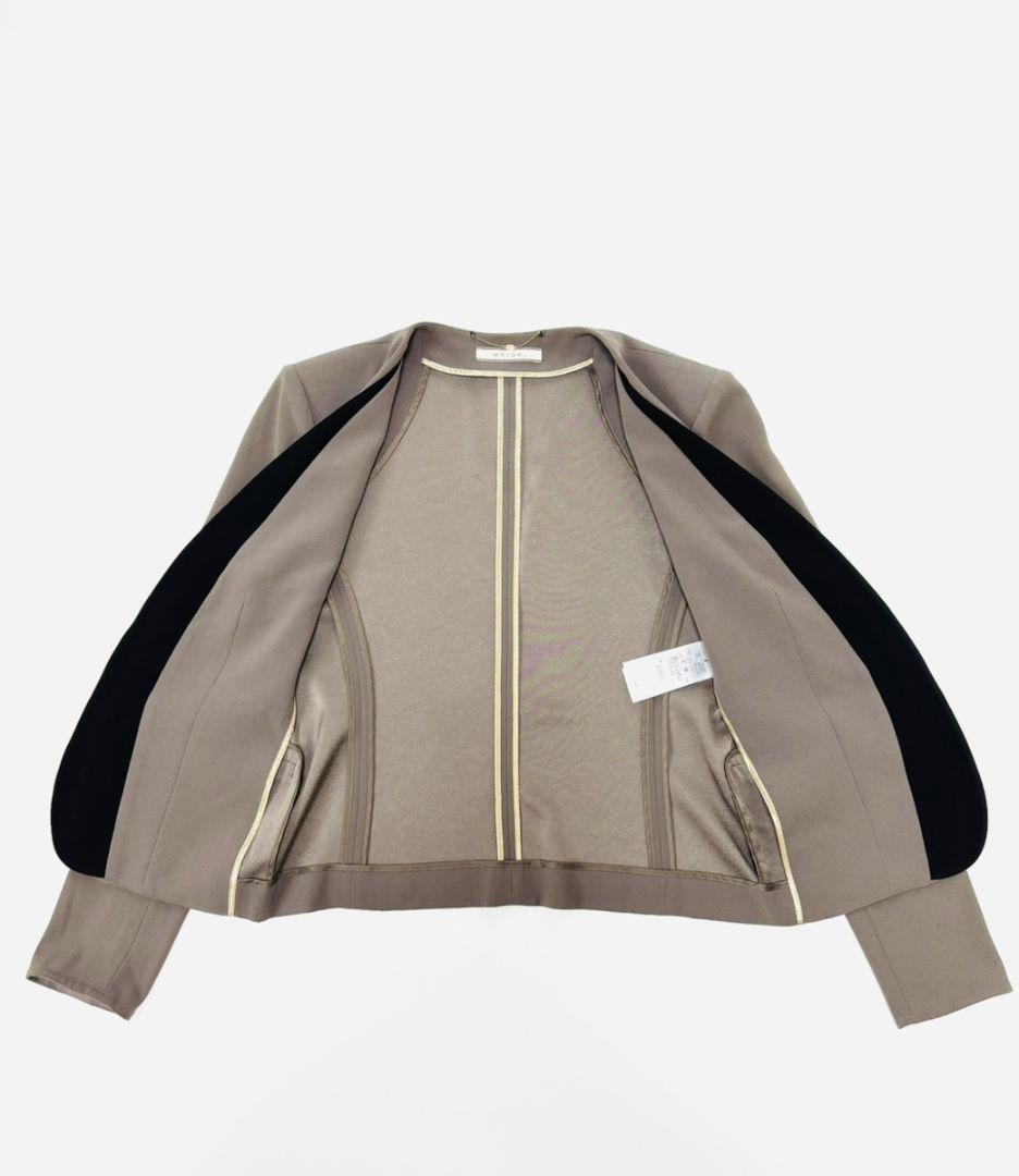❣️美品❣️BEIGE, ベイジ　ダブルカラー　ノーカラー　ジャケット　4