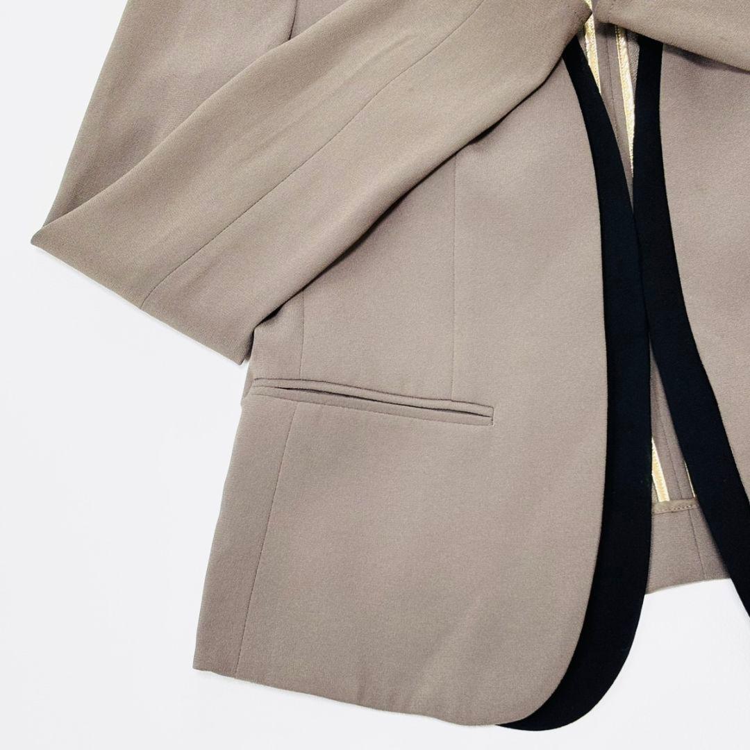 ❣️美品❣️BEIGE, ベイジ　ダブルカラー　ノーカラー　ジャケット　4