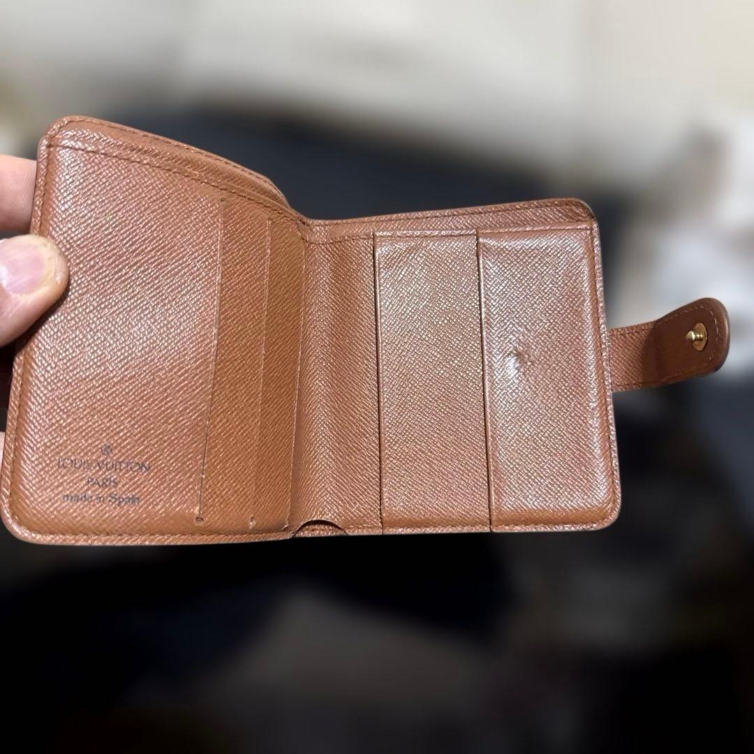 ①☆良品☆モノグラム♪コンパクトジップ 折り財布