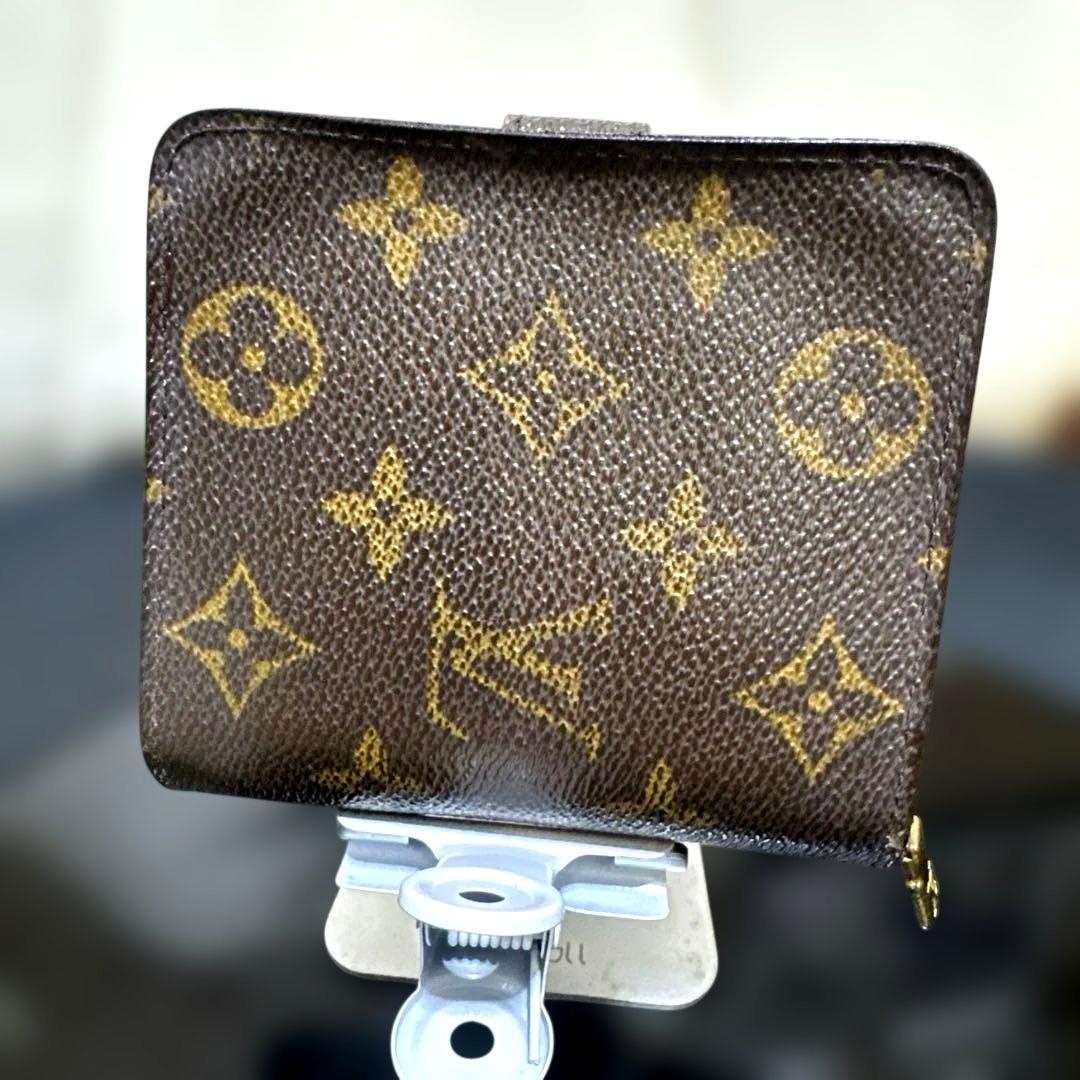 ①☆良品☆モノグラム♪コンパクトジップ 折り財布