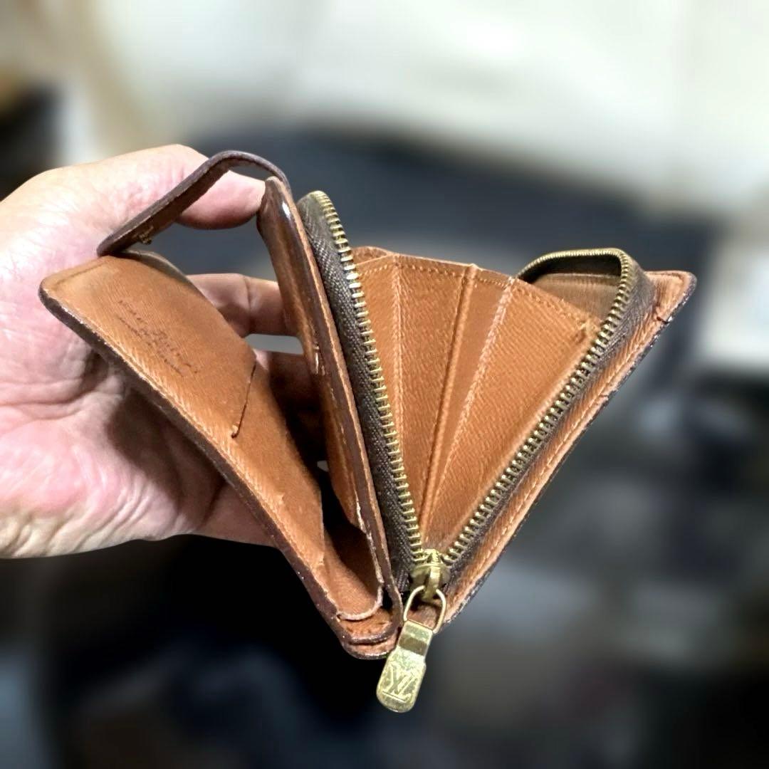 ①☆良品☆モノグラム♪コンパクトジップ 折り財布