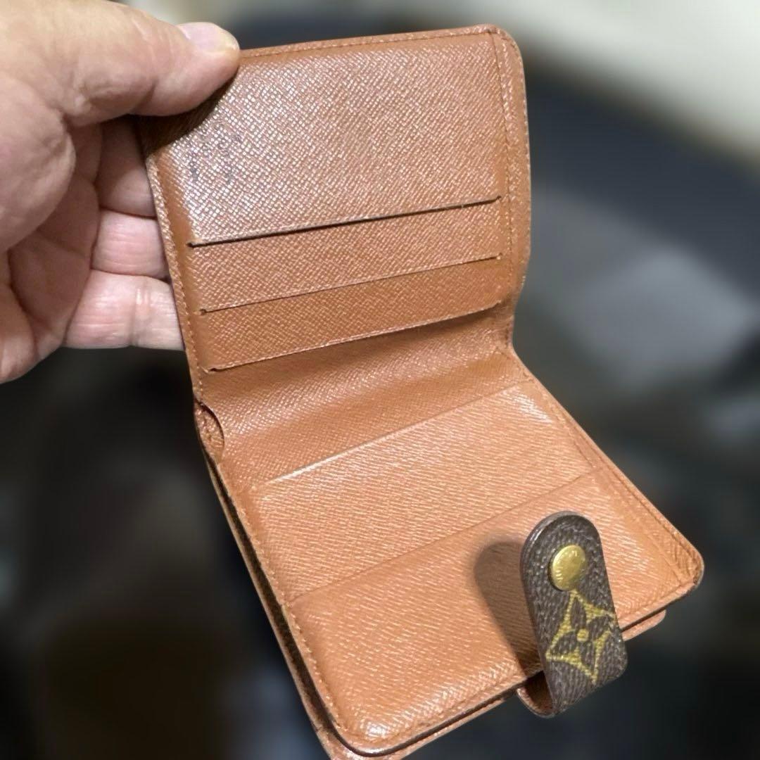 ①☆良品☆モノグラム♪コンパクトジップ 折り財布