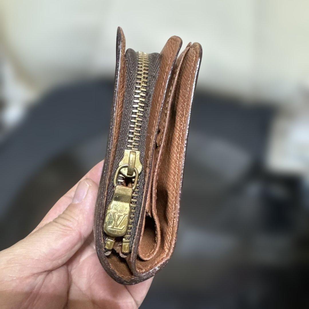 ①☆良品☆モノグラム♪コンパクトジップ 折り財布