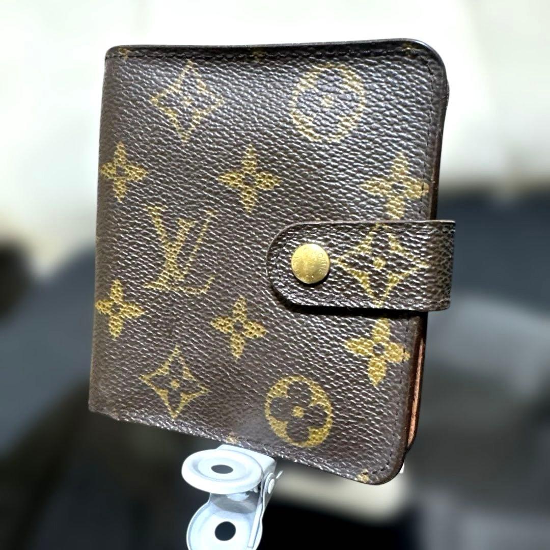 ①☆良品☆モノグラム♪コンパクトジップ 折り財布