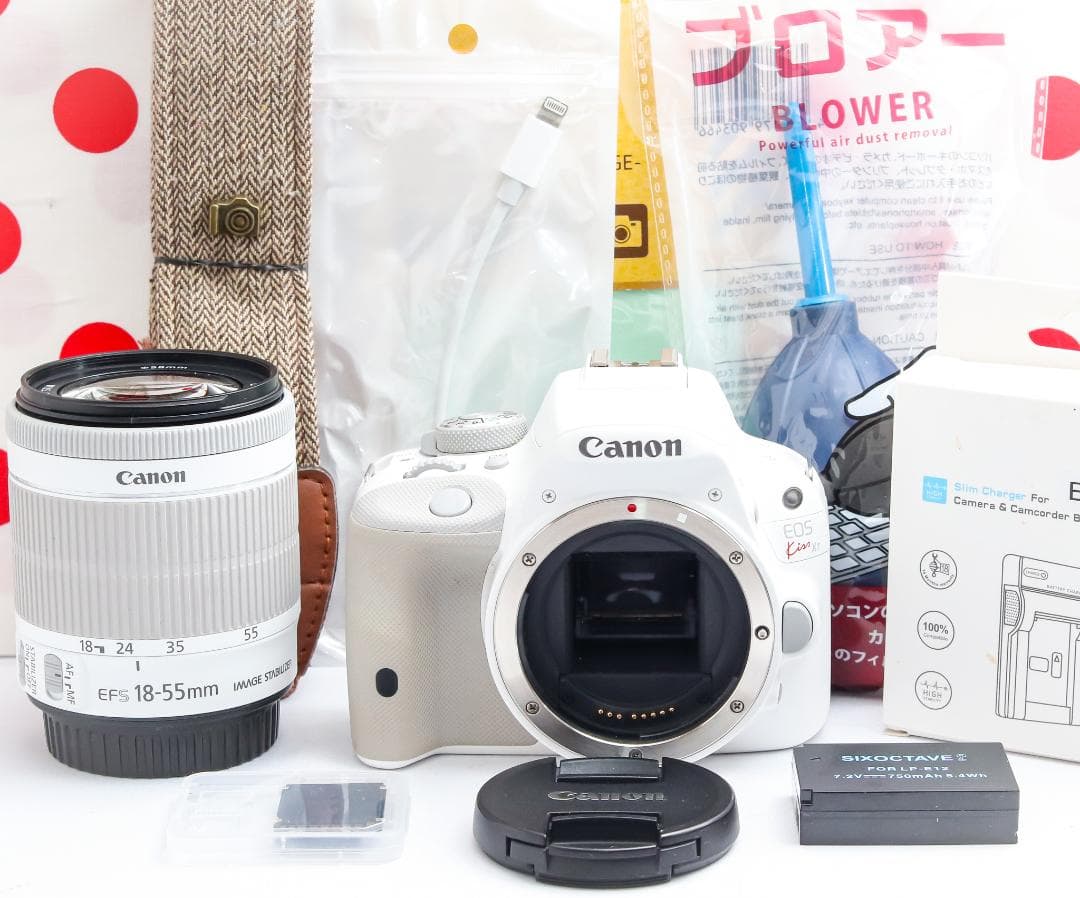 Canon kiss x7❤スマホに転送！❤入門用一眼レフ❤可愛いホワイトカラー