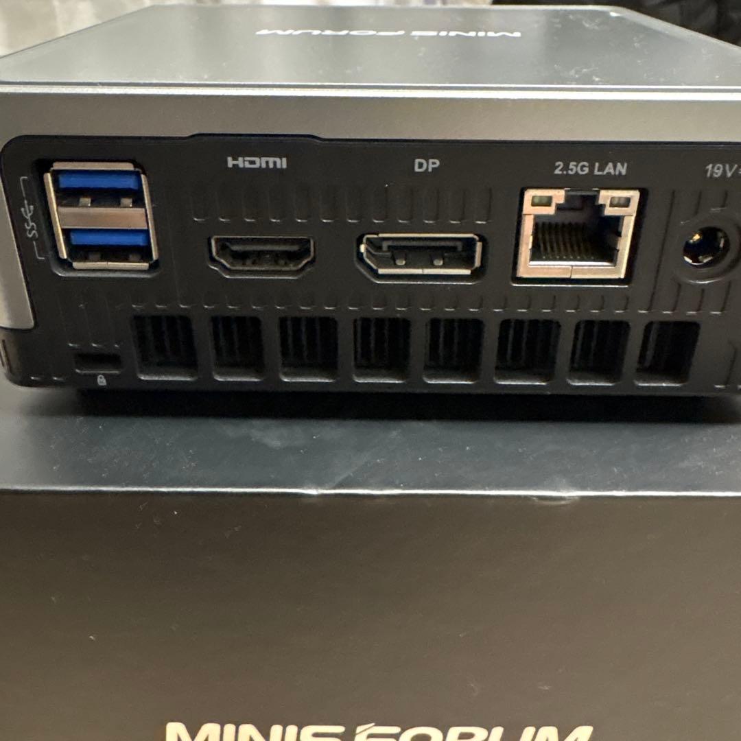 【中古】Minisforum ミニPC Ryzen 5 3550H / 16GB