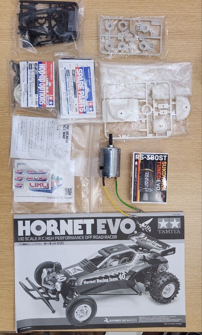 タミヤ ホーネットEVO 未走行 メカ・オプション付