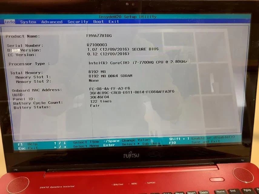 K*l様 80L0205-05 LIFEBOOK AH77/B1 メモリ8GB/