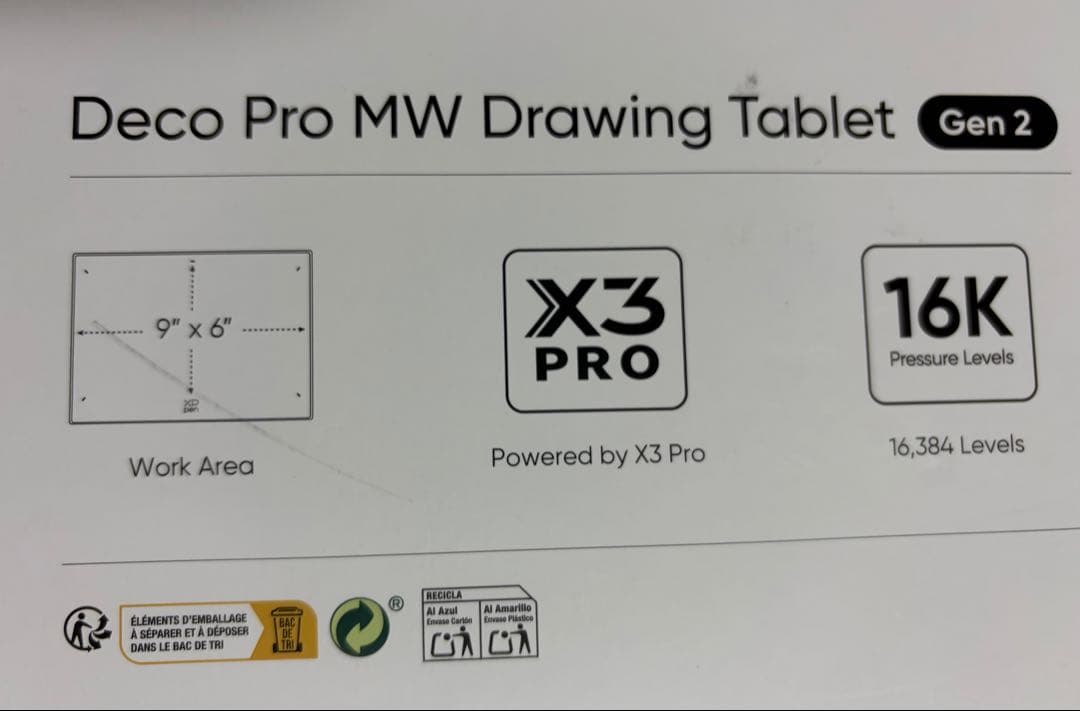 XPPen社ペンタブレット Deco Pro MW (Gen 2)