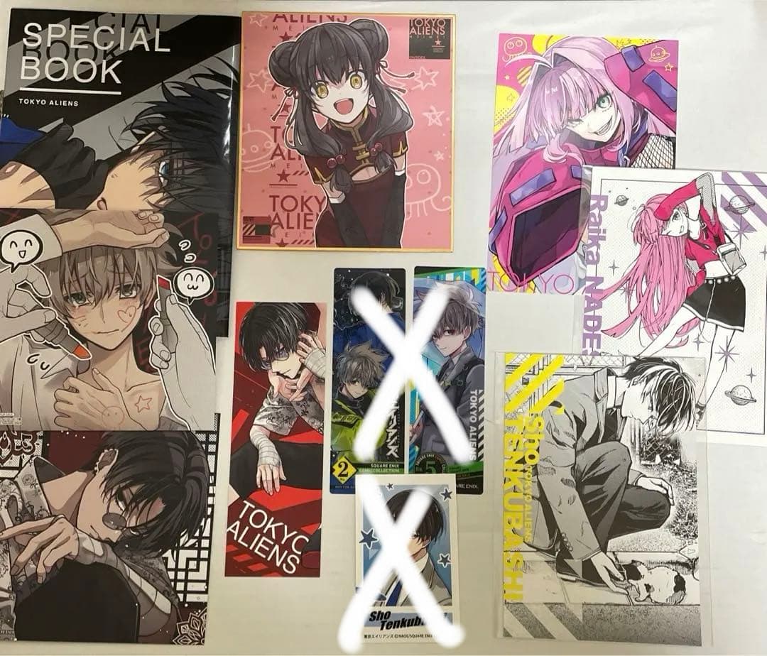 東京エイリアンズ 漫画 1~8 特典 ポストカード 色紙 グッズ 天空橋 ライカ