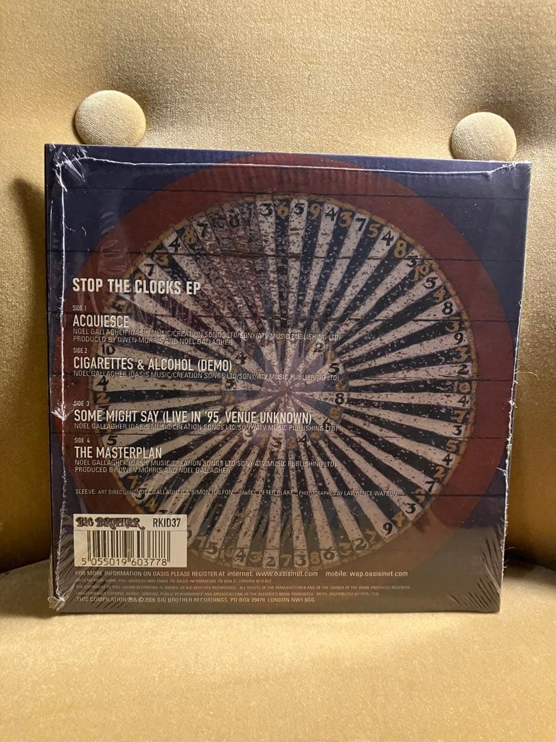 7インチ 2枚 OASIS Stop the Clocks アナログ