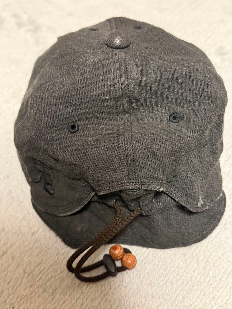 25AW jian ye 朱点童子 CAP -CHARCOAL-
