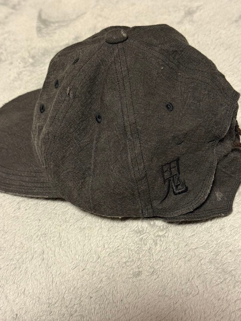25AW jian ye 朱点童子 CAP -CHARCOAL-