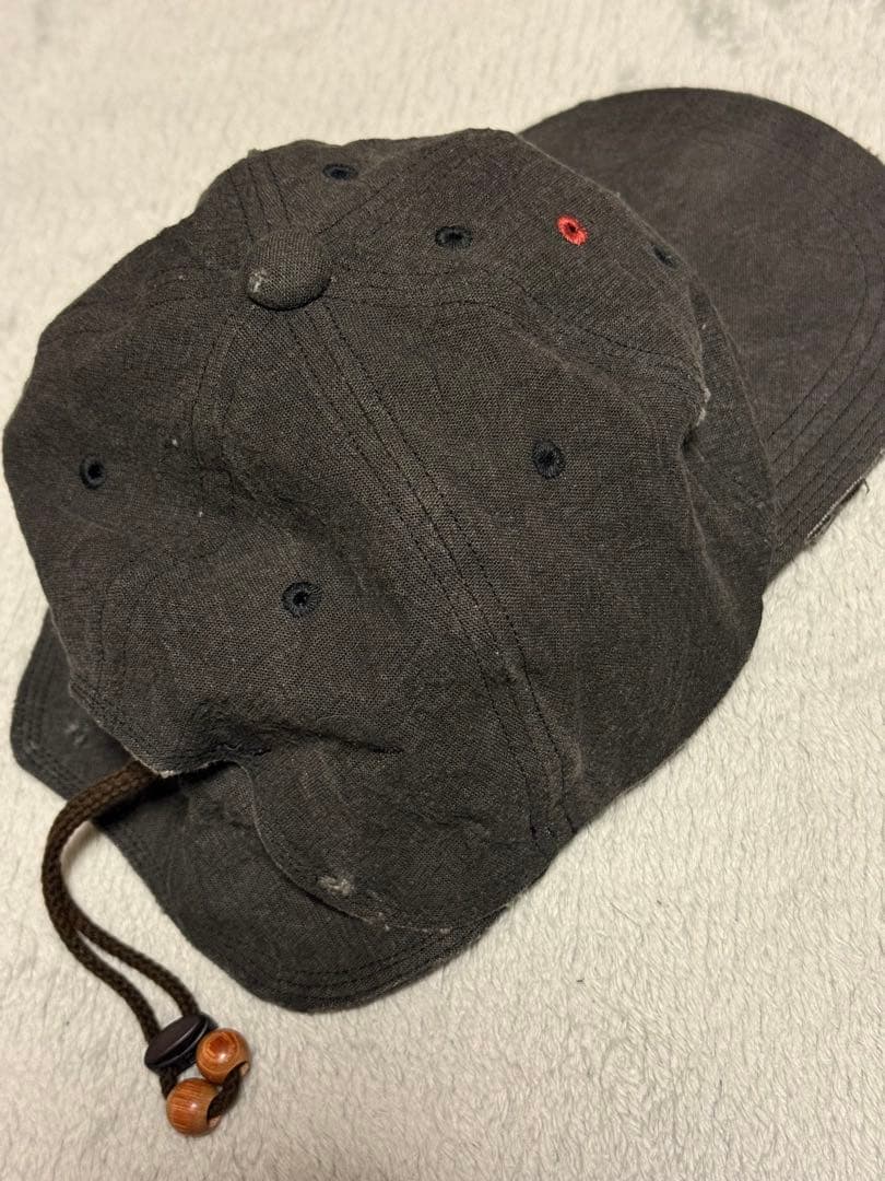 25AW jian ye 朱点童子 CAP -CHARCOAL-