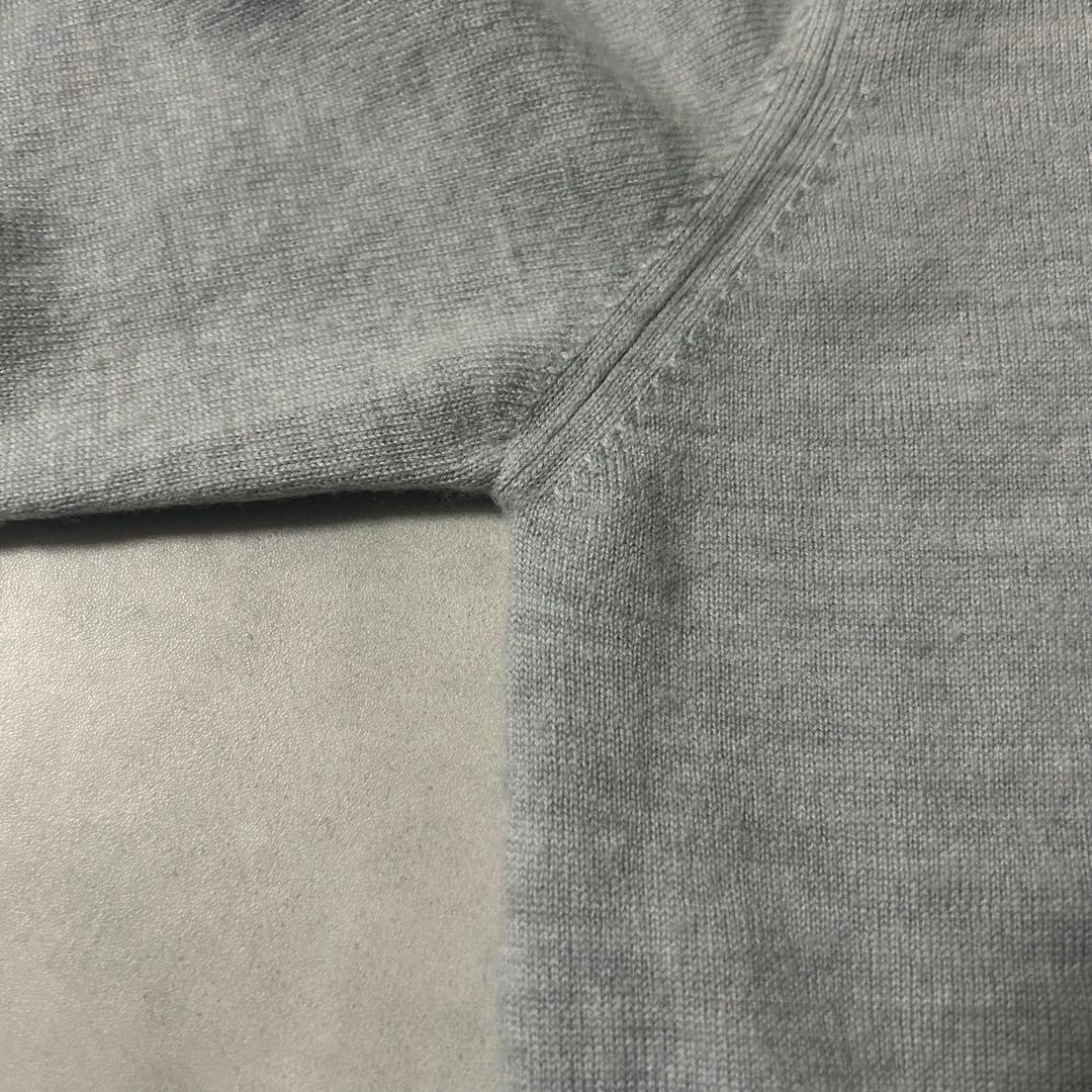 マカフィー 24AW プレーンウール クルーネックカーディガン ニット グレー