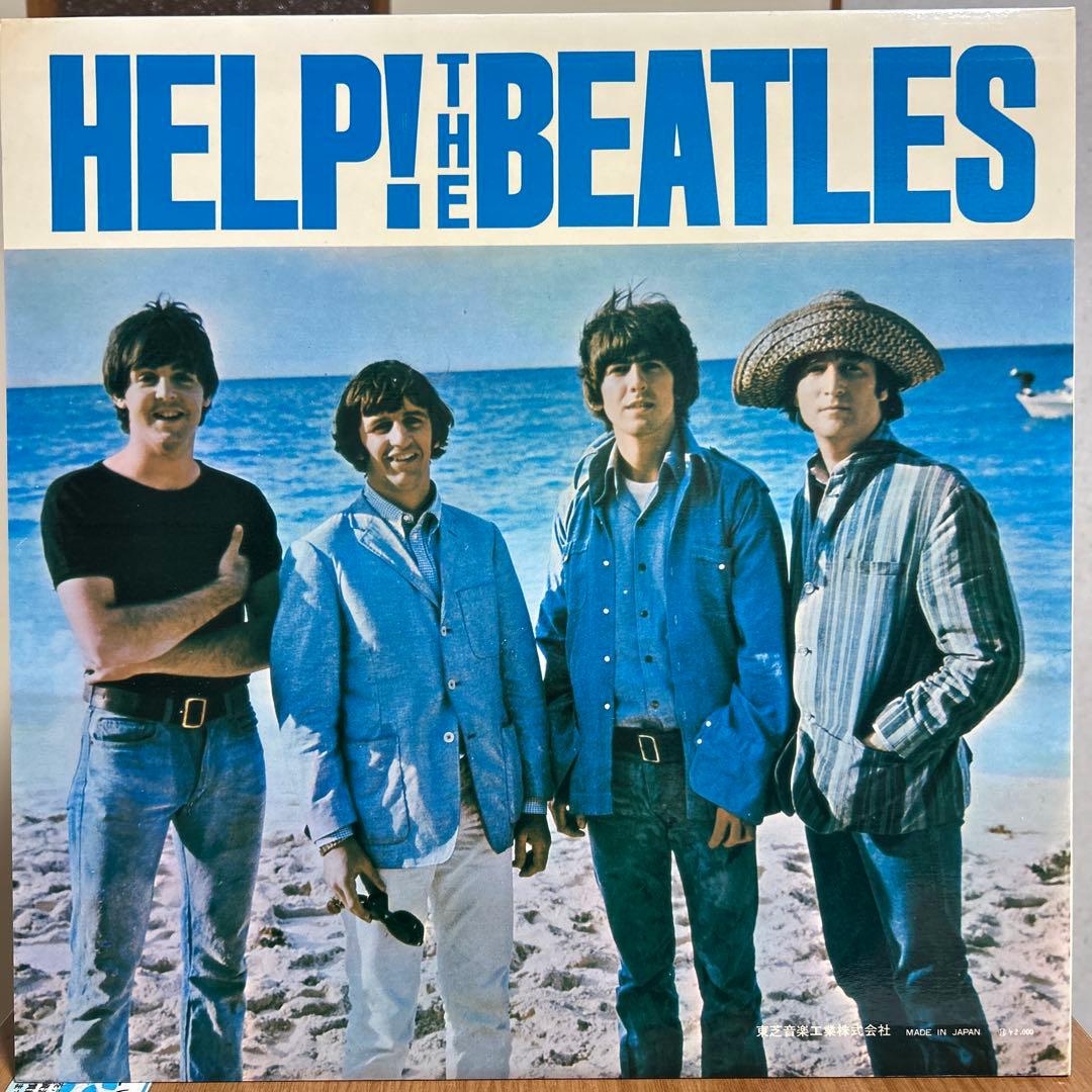 BEATLES ／HELP／国内帯付赤盤レコード補充票有／美品・雑音微小・極美盤