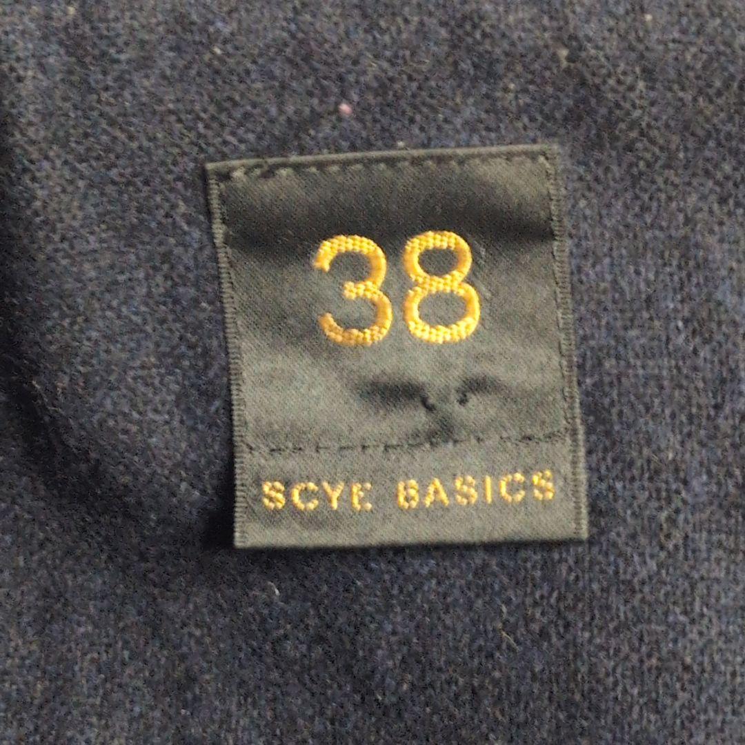 定番⭐︎SCYE BASICS カシミヤ ダッフルコート 牛革 38 グレー
