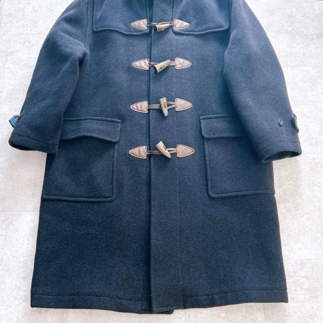 【美品✨】ポールスチュアート ダッフルコート ロング ヘリンボーン 濃紺 LA