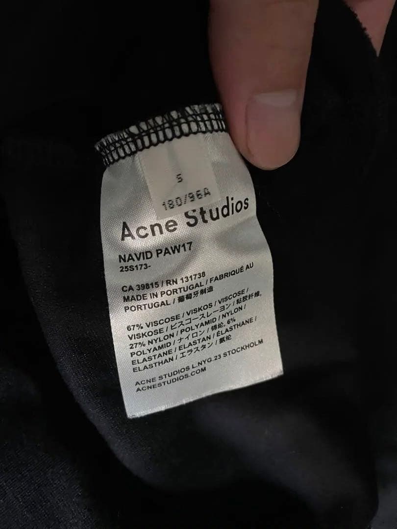 Acne Studios Tシャツ Sサイズ 黒 正規品