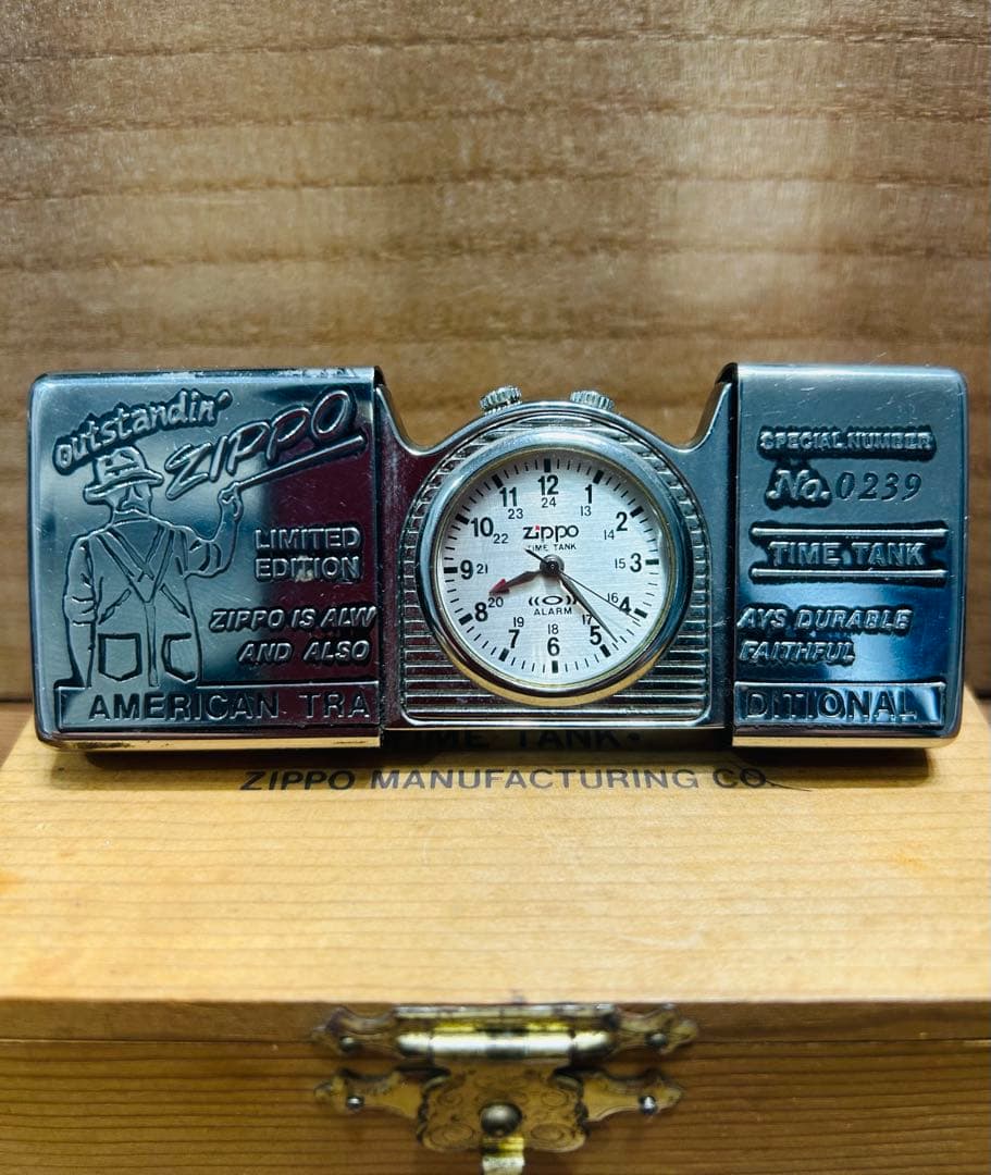 【稼動品】ZIPPO タイムタンク ポケットクロック特別限定品 No. 0239