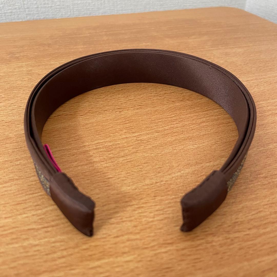 コンプレックスビズ　ラメ　カチューシャ　ブラウン