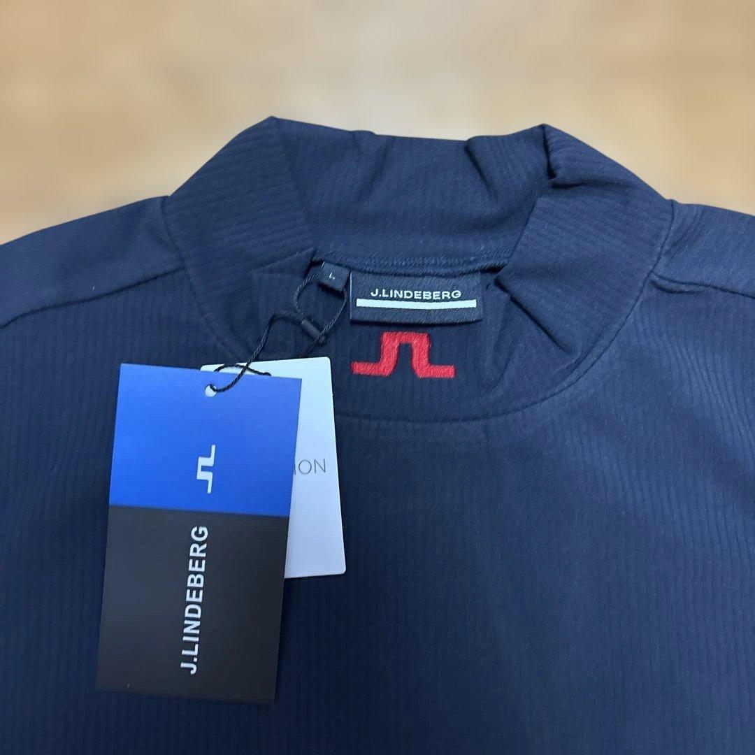 ☆新品☆J.LINDEBERGジェイリンドバーグゴルフ　長袖ハイネックネイビーL