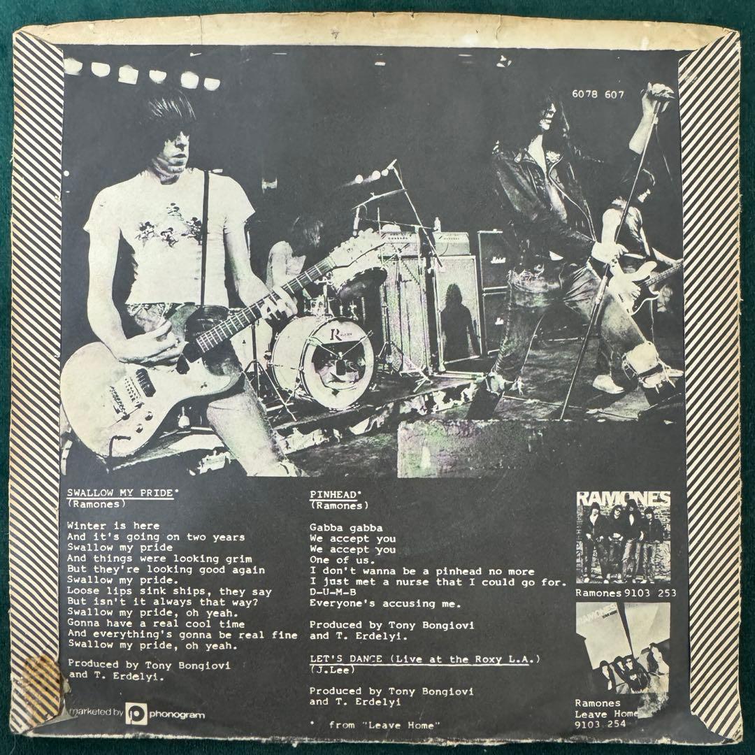 RAMONES 7inch レコード　original