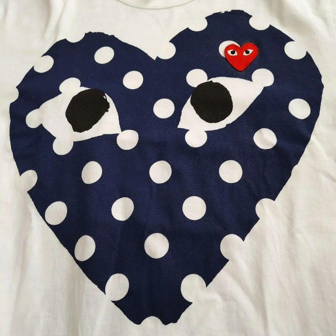 プレイコムデギャルソン　ドット　ハート半袖Tシャツ
