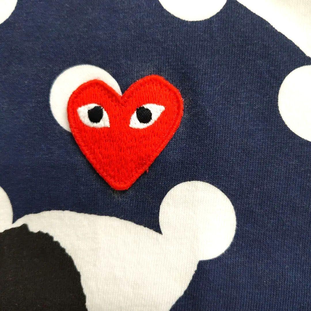 プレイコムデギャルソン　ドット　ハート半袖Tシャツ