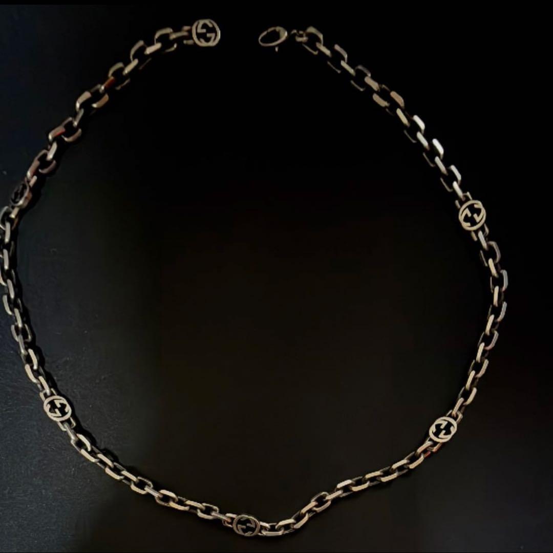 焼*め様 Gucci シルバー チェーンネックレス
