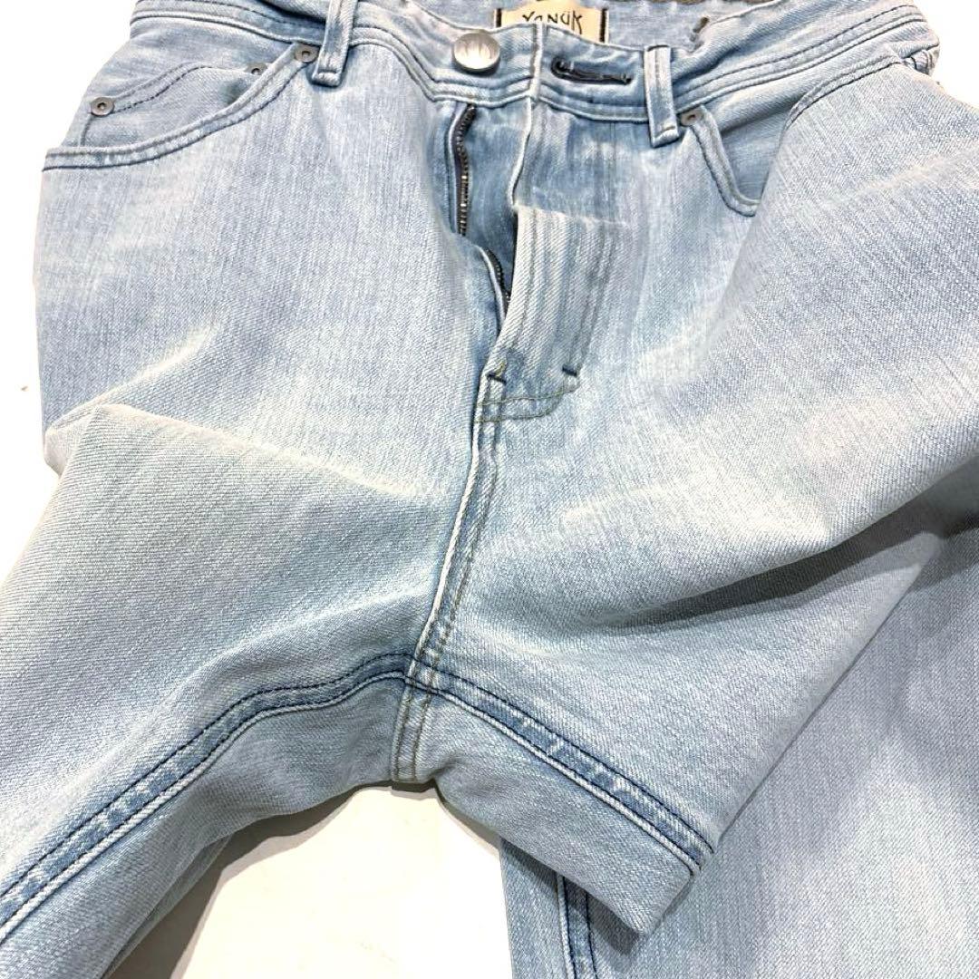 【美品】YANUK ヤヌーク LEA レア ワイドデニム ハイウエスト 25