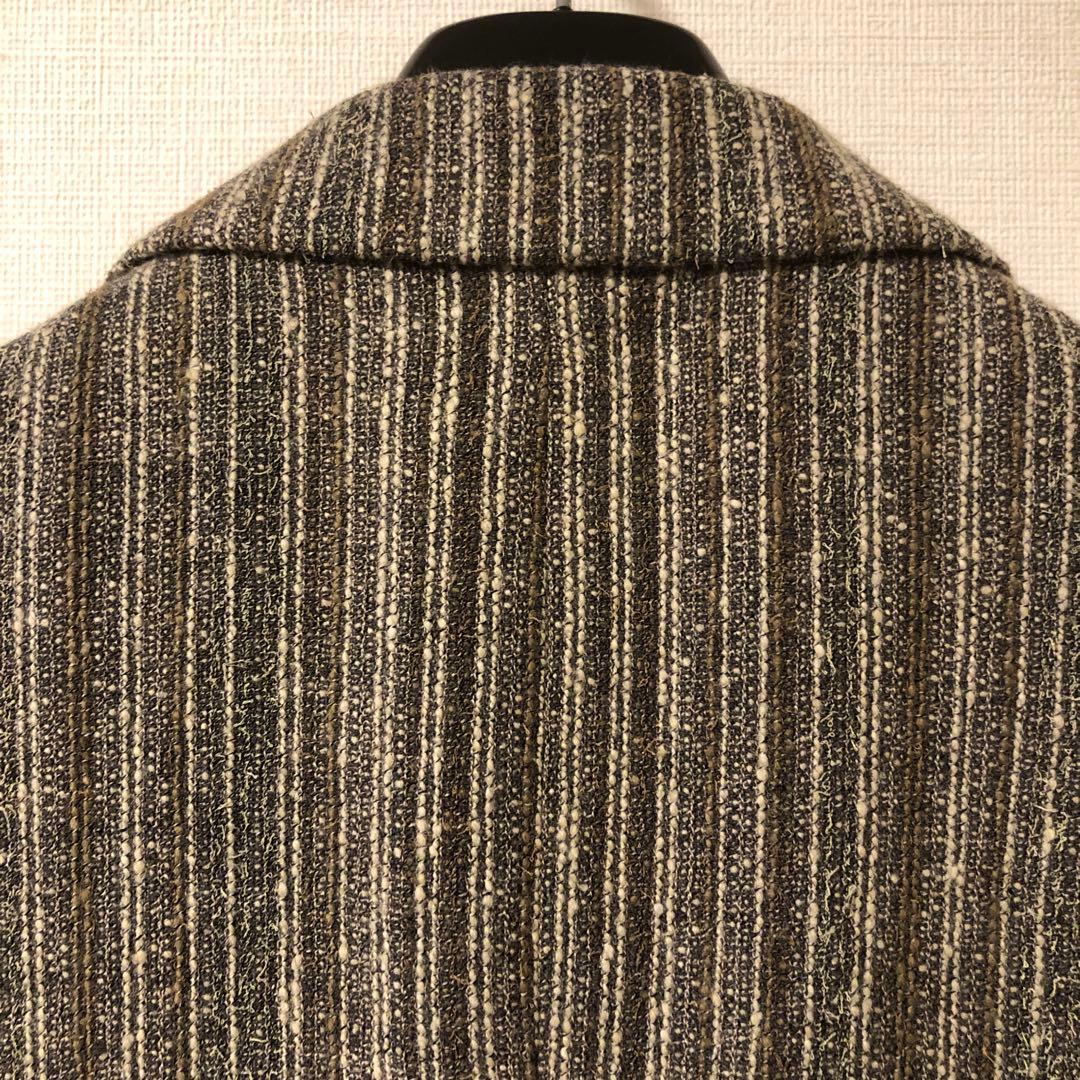 BIGLIDUE ビリドゥーエ　ジャケット＆ベストグレージュストライプ48美品