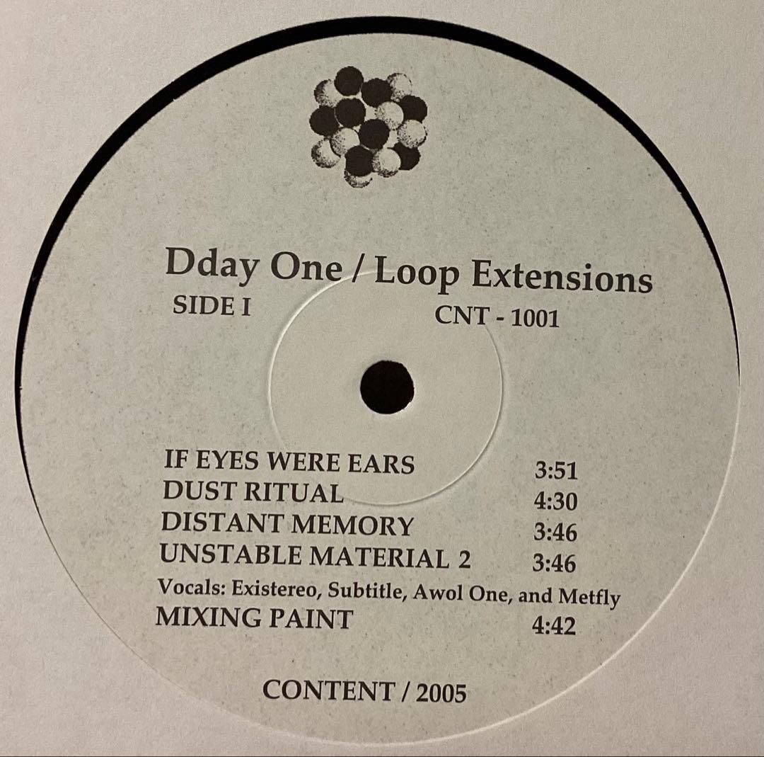 Dday One Loop Extensions2005年USオリジナルレコード